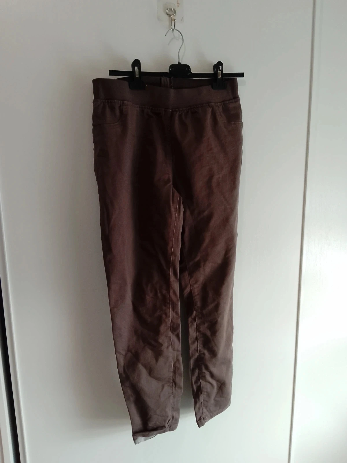Chocolate color 42 elasticated jeans – photo 3